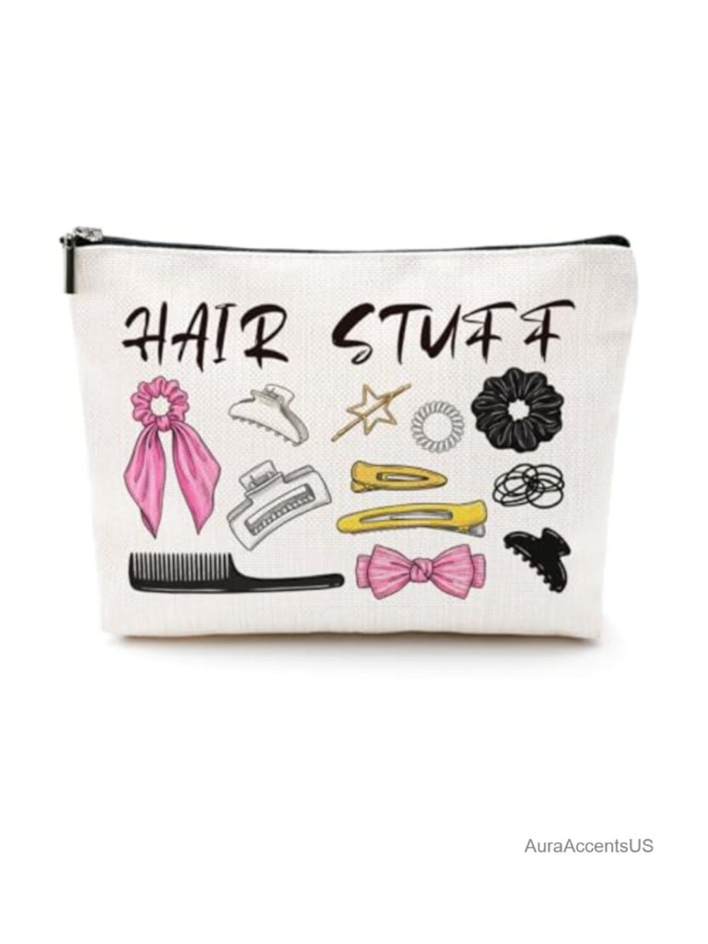 Women's Hair Accessories Print Cotton Linen Cosmetic Bag Makeup Pouch
